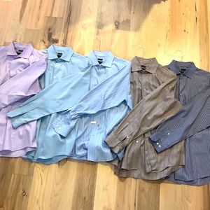 Lot of 5 Pronto Uomo Mens Dress Shirts- Size XL